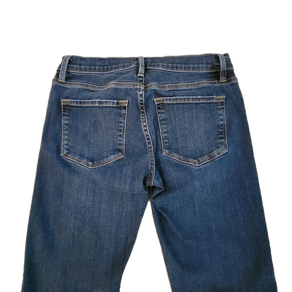 Frame Womens Le Garcon Jeans Boyfriend SZ 25 Distressed LGJ865 Blue Dublin Grind - Picture 4 of 13